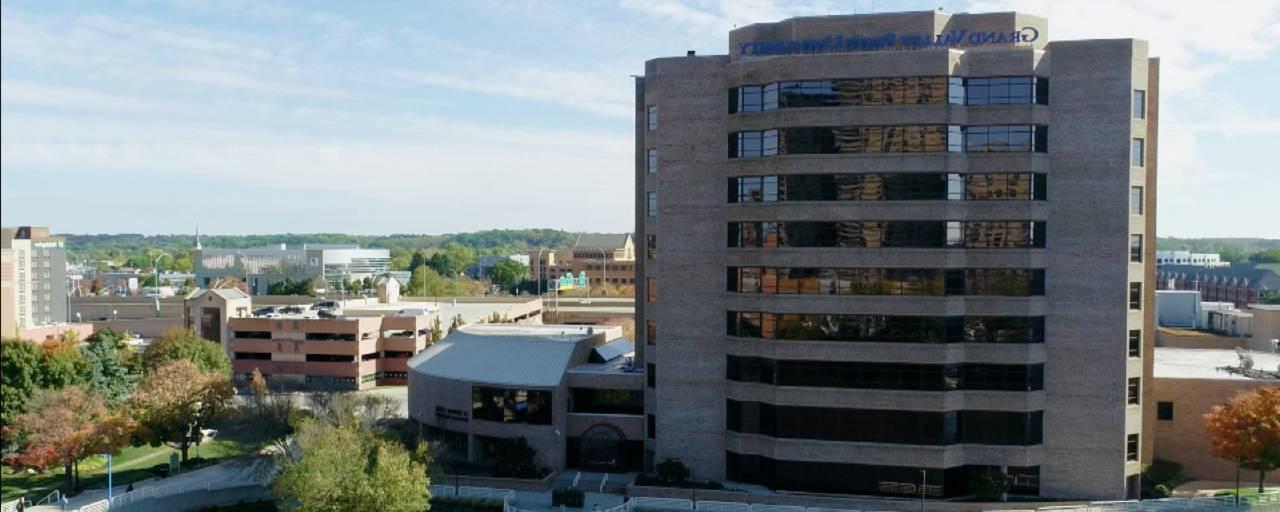 Flyover of the GVSU buildings